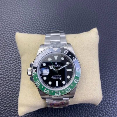 Clean Factory ROLEX GMT-Master II Green Bezel 904L Steel Left-hander Version Black Watch
